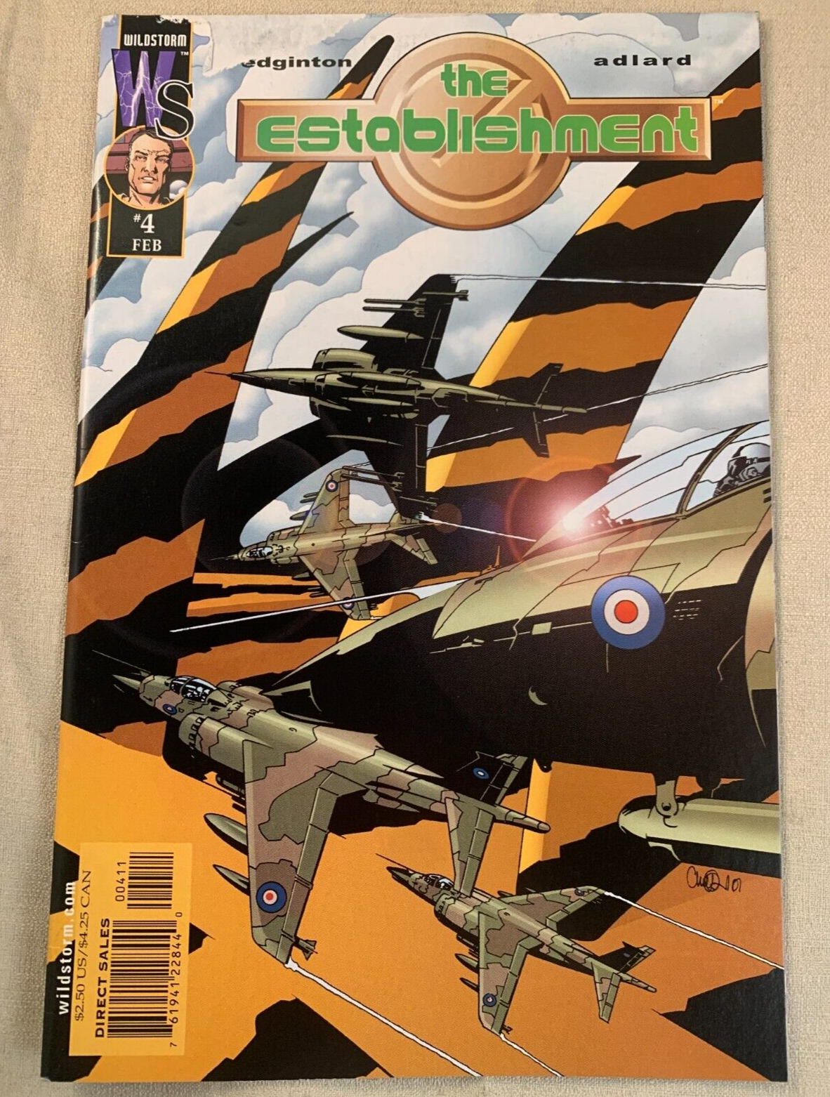 The Establishment #2, 4, 7, 13 2002 Wildstorm Comic bundle - Charlie Adlard