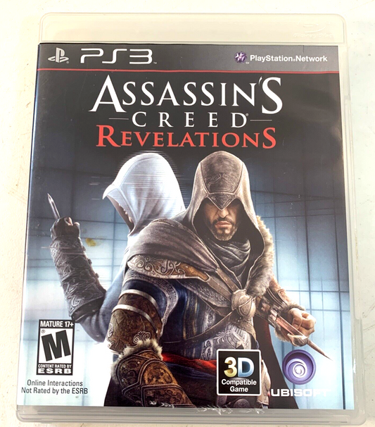 Assassin's Creed: Revelations (PlayStation 3, 2011) Game Case Manual Insert