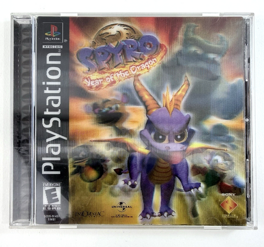 Spyro: Year of the Dragon (PlayStation, 2000) Game Case Manual Limited 3D Insert