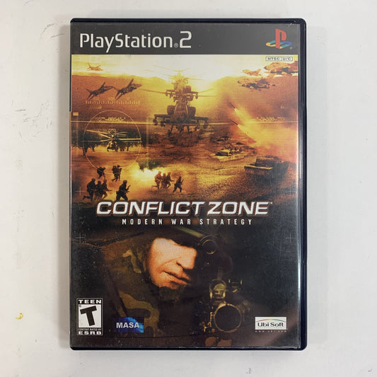 Conflict Zone (Sony PlayStation 2, 2002) Game Case Manual Registration - Tested