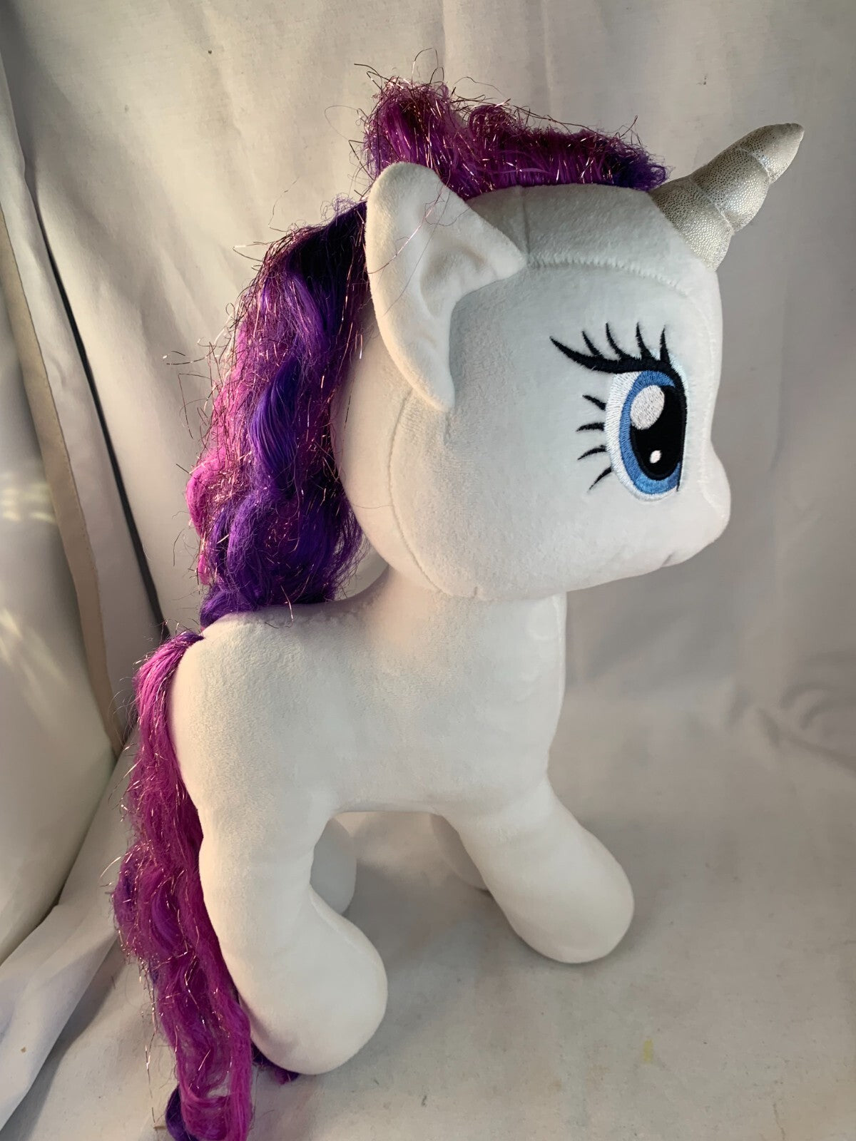 Ty Sparkle My Little Pony Applejack & Rarity Plush Pony Unicorn 15"