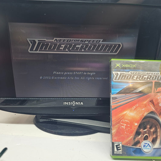 Need for Speed: Underground (Microsoft Xbox, 2003) Game Case Manual Registration