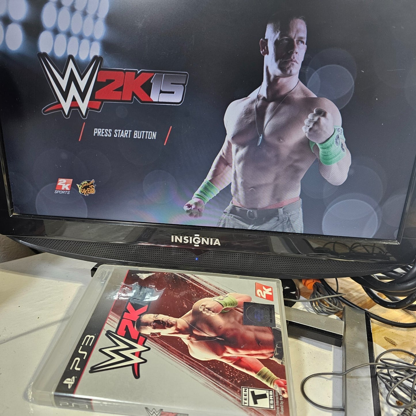 WWE 2K15 (Sony PlayStation 3, 2014) Game Case Manual Inserts CIB