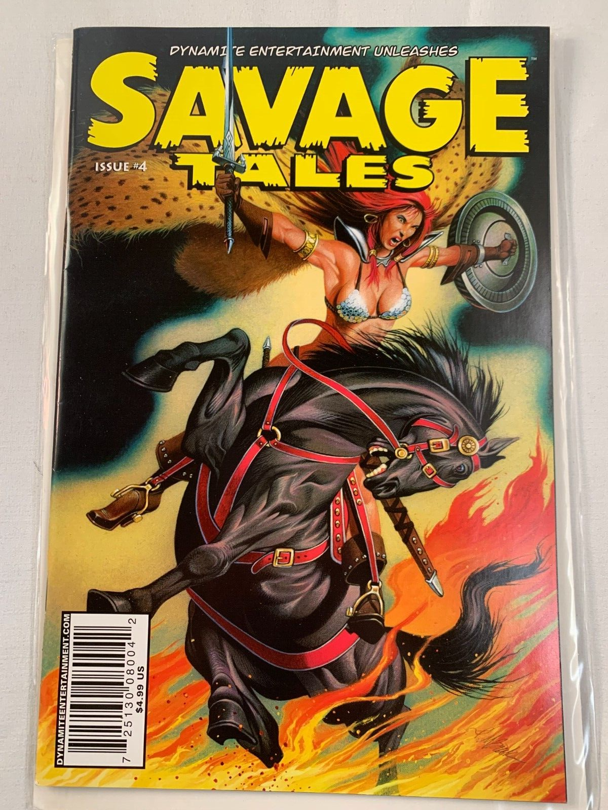 SAVAGE TALES #4 (Dynamite Comics 2007) -- Red Sonja -- VF/NM