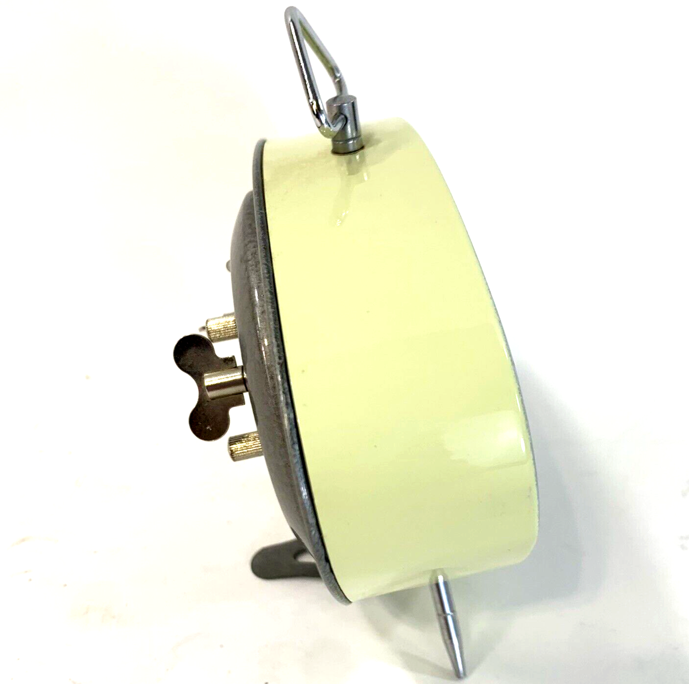 1988 Leadworks Inc. Wind-up Mid-Century Modern Alarm Clock - Tested and Working