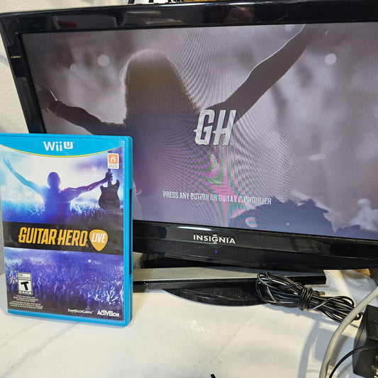 Guitar Hero Live (Nintendo Wii U, 2015) Game Insert Case - Tested and Working