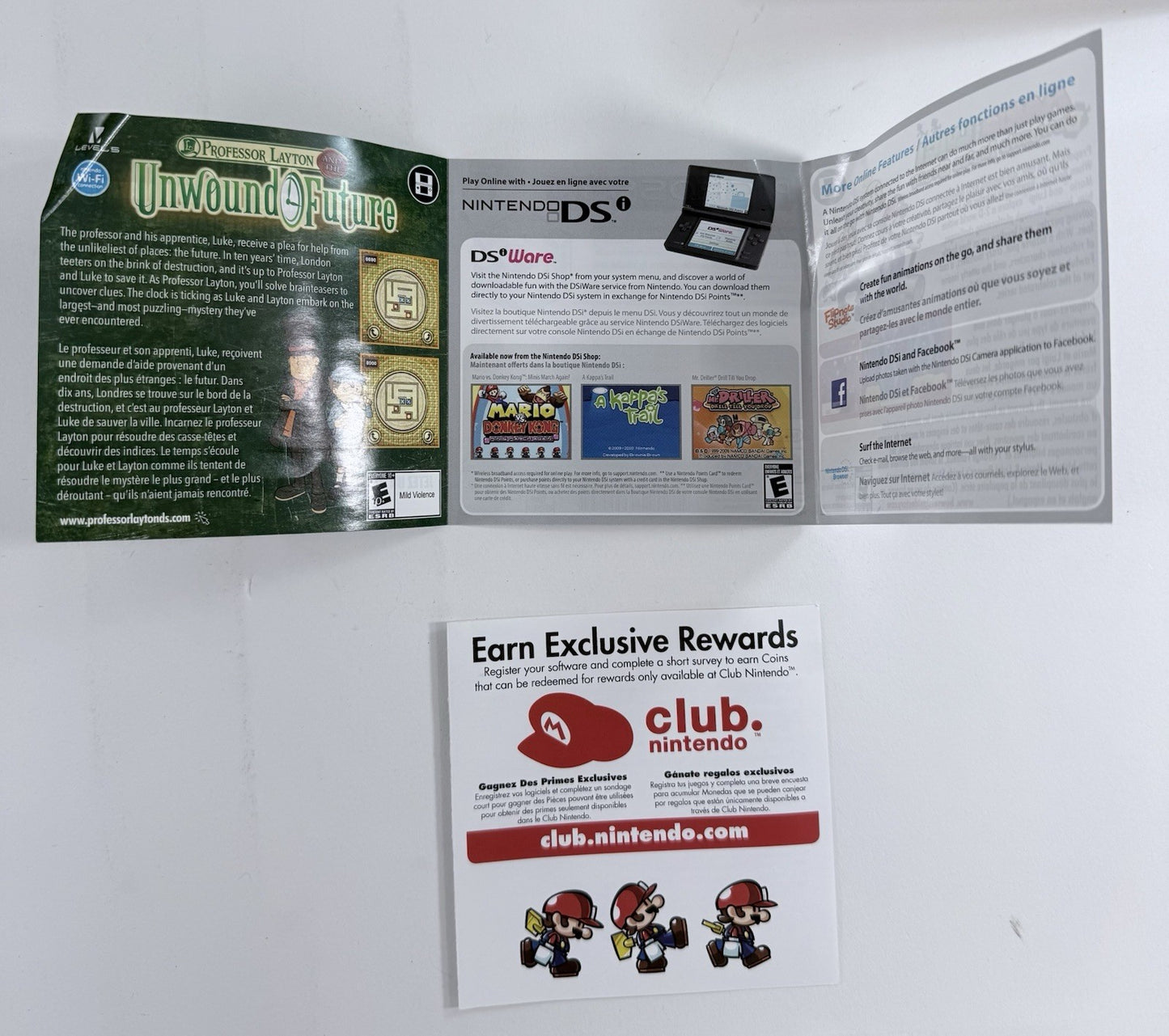 Mario vs Donkey Kong Mini-Land Mayhem (Nintendo DS, 2011) Game Case Manual More