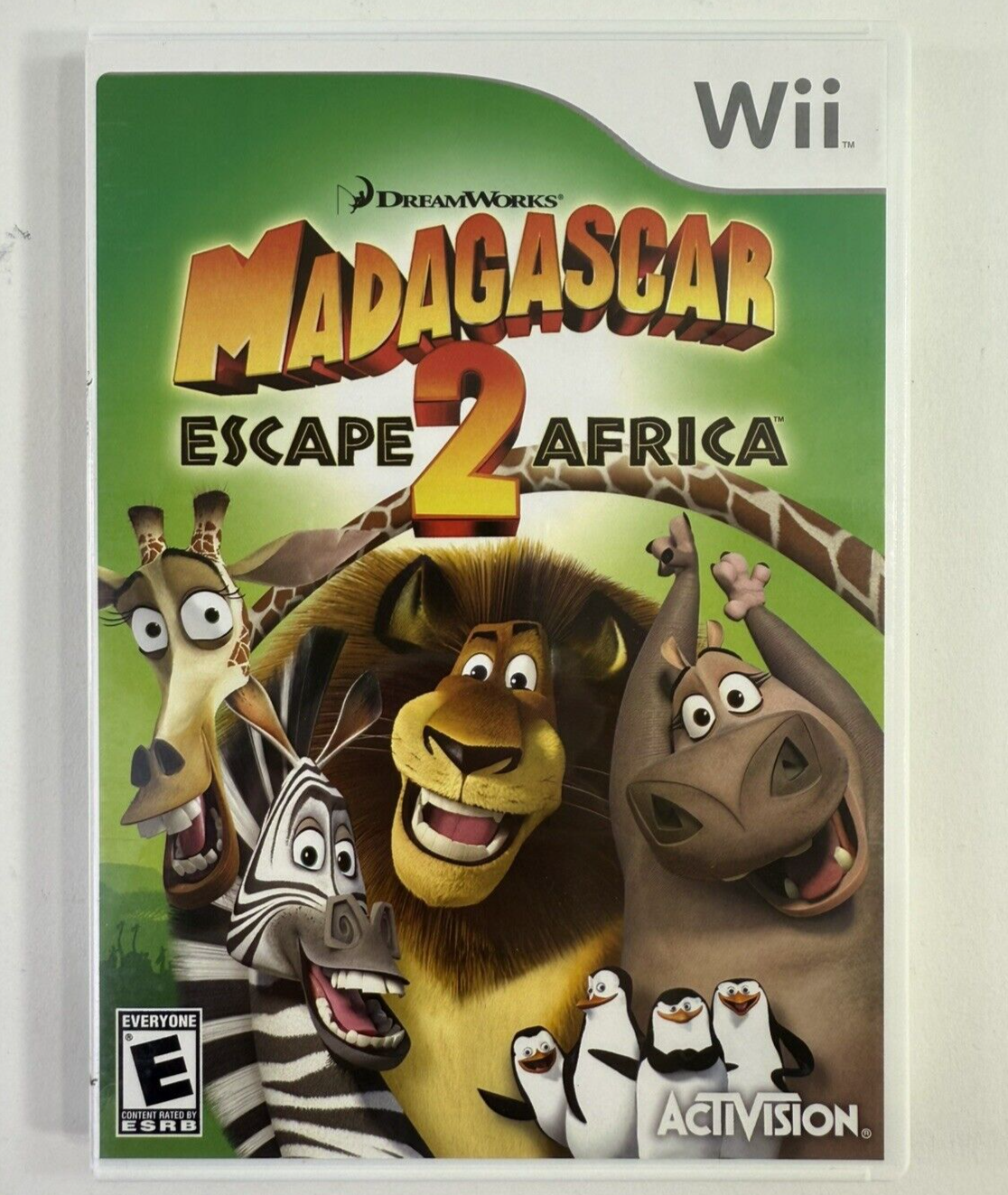 Madagascar: Escape 2 Africa (Nintendo Wii, 2008) Game Case Manual - Tested
