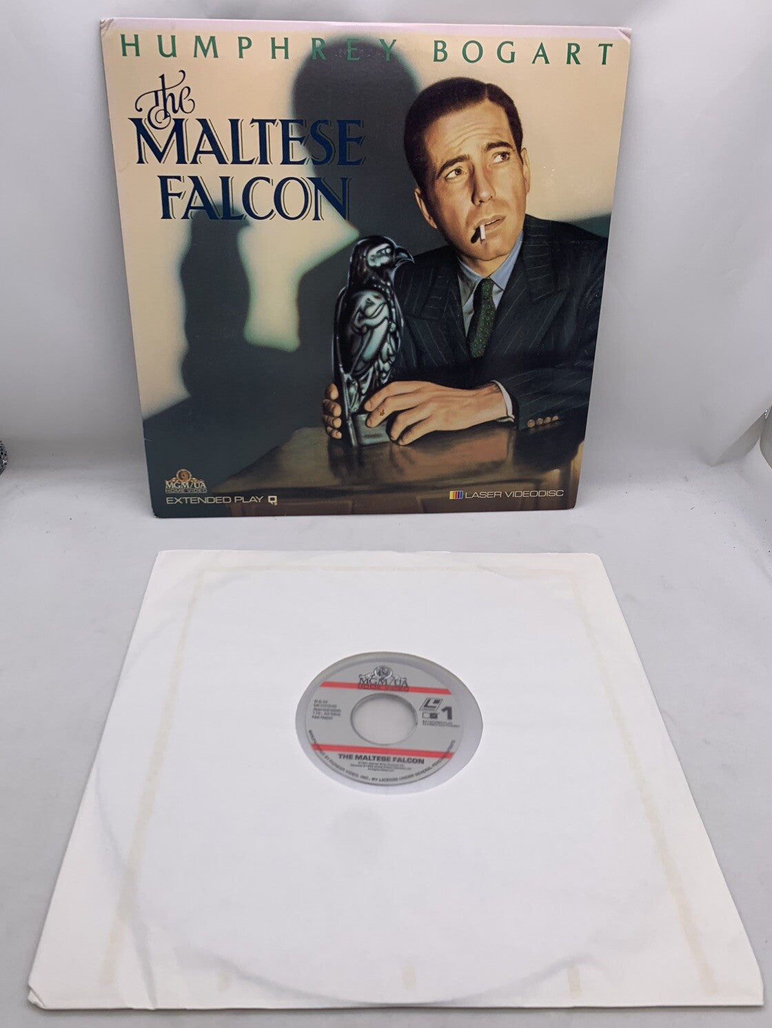 The Maltese Falcon (Laserdisc, 1989)  Black and White 1941 Film - Tested