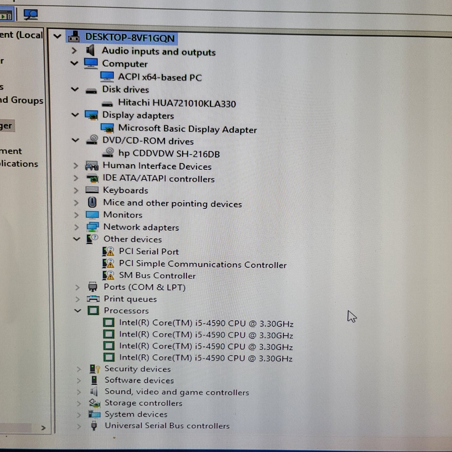 HP Z230 Tower Workstation Intel Core i5-4590 3.30GHz 8GB RAM
