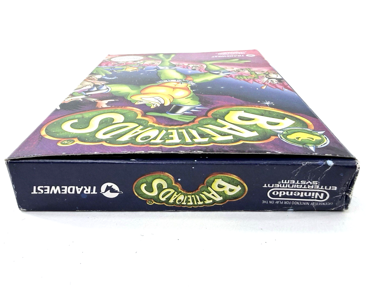 Battletoads (Nintendo NES, 1991) Game Box Manual Poster Foam Sleeve - Tested