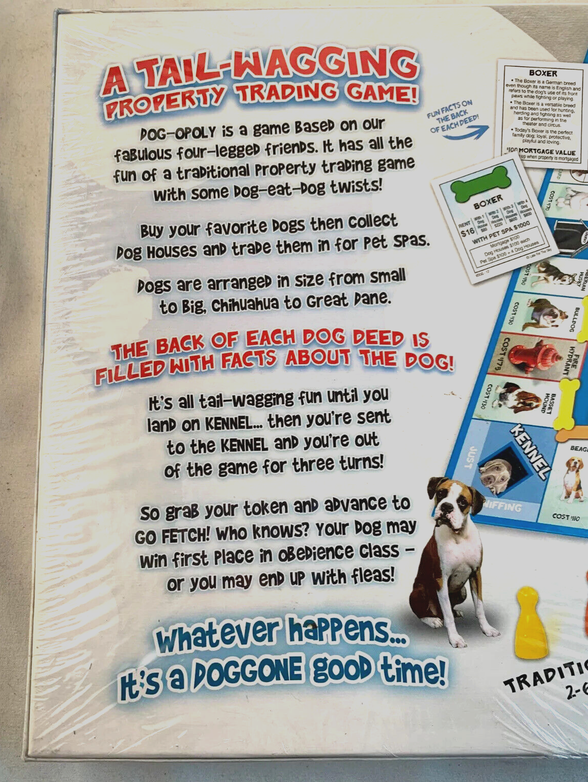 Dog-opoly: A Tail-Wagging Property Trading Game - New, Factory Sealed
