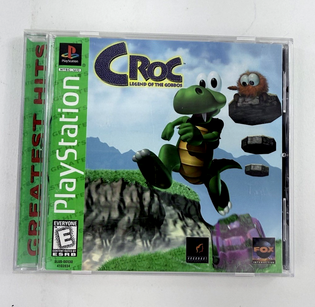 Croc: Legend of the Gobbos (PlayStation 1, 1998) Game Case Manual Registration