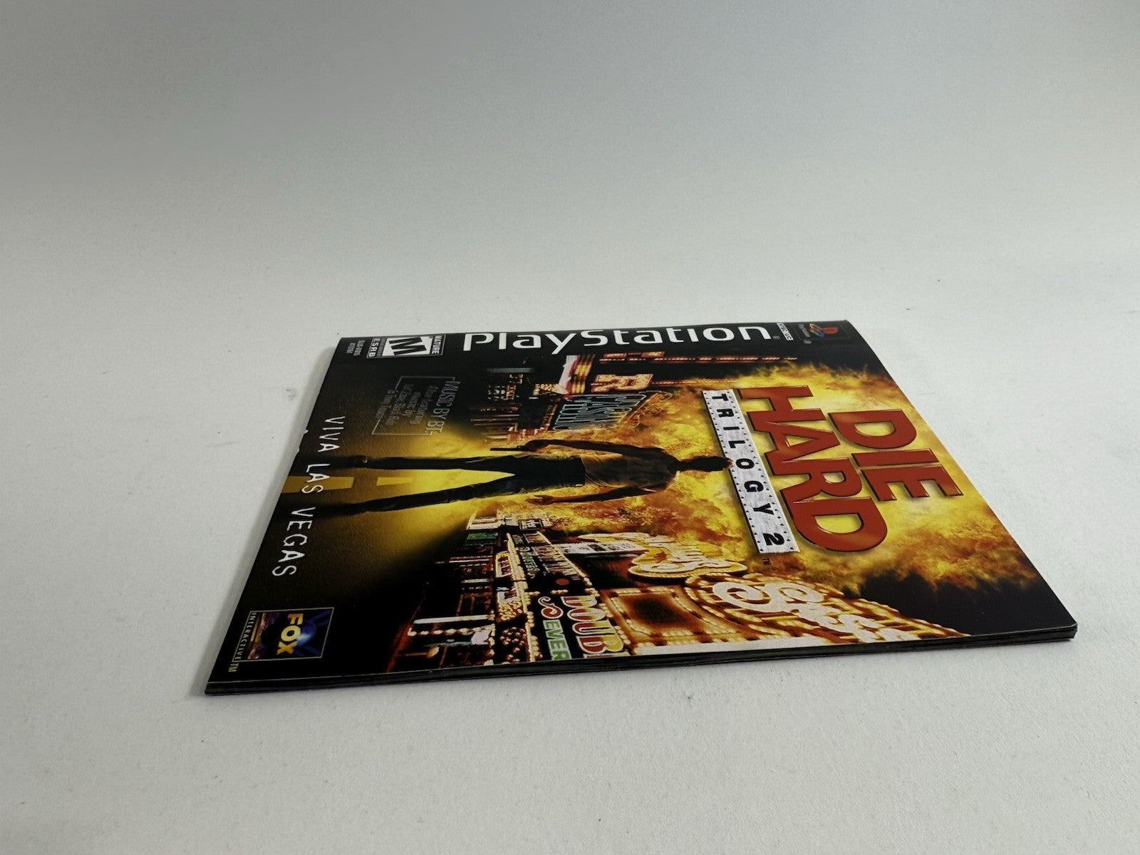 Die Hard Trilogy 2: Viva Las Vegas (PlayStation, 2000) Game Case Manual Reg.