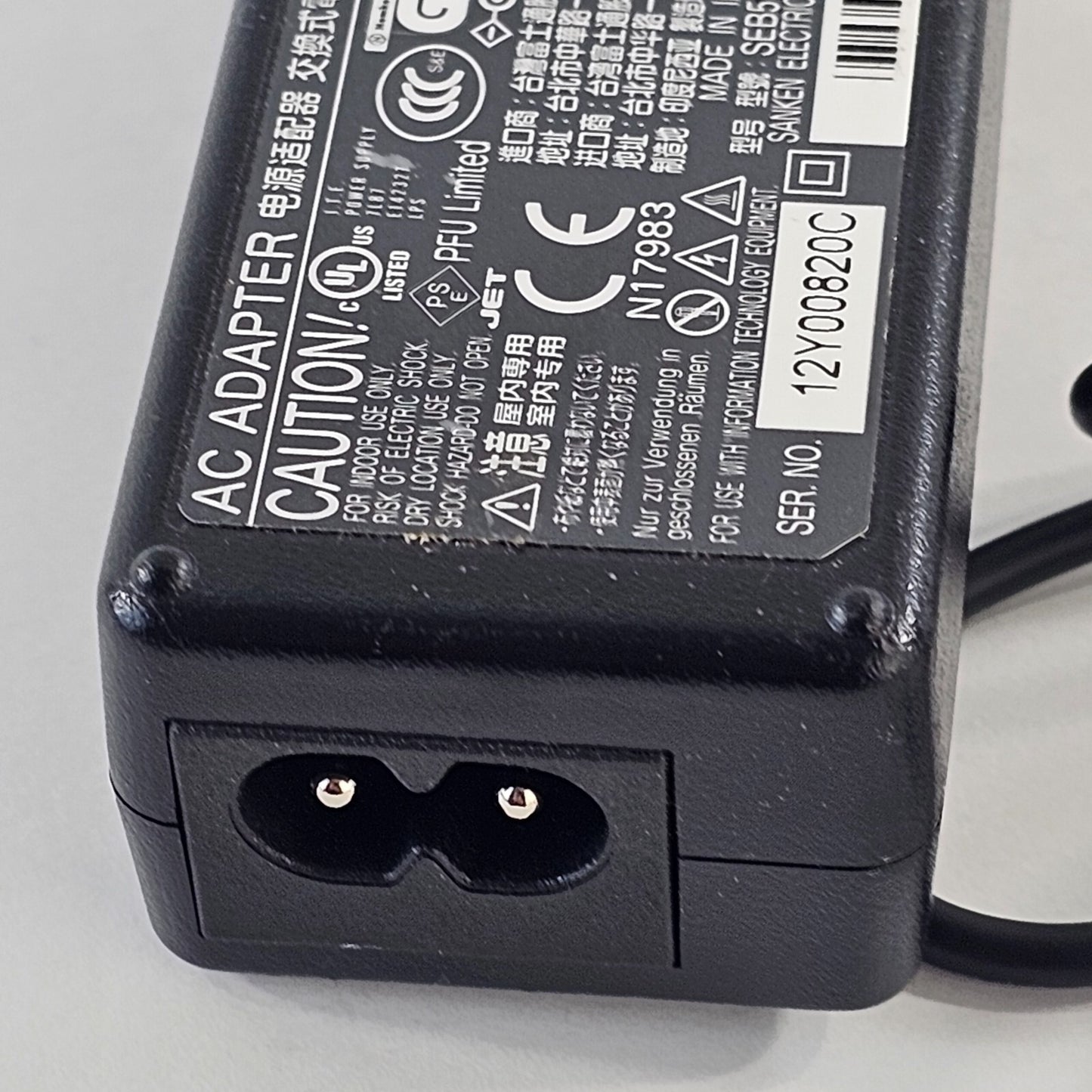 Sanken Electric 16V 2.5A AC Adapter Model SEB55N2-16.0 - Tested
