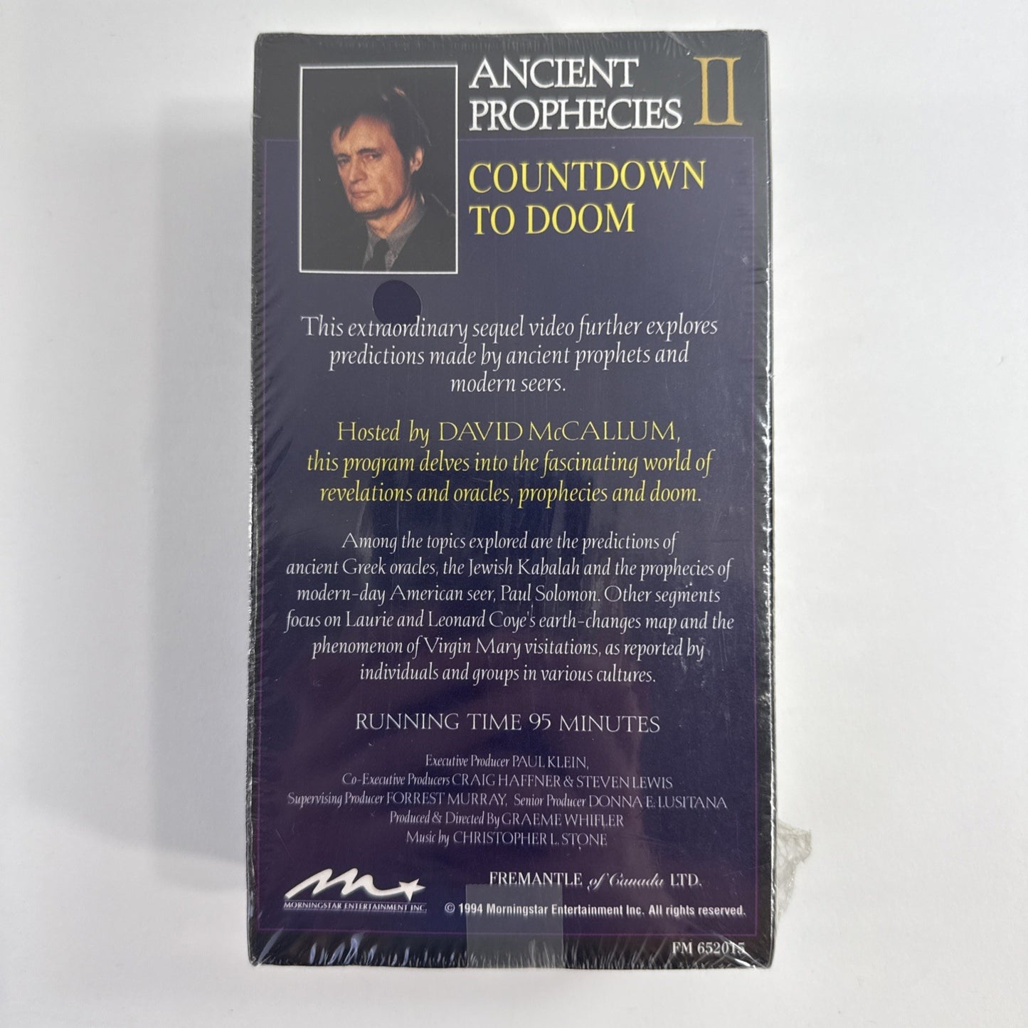 Ancient Prophecies I & II (VHS, 1994) New, Factory Sealed Set