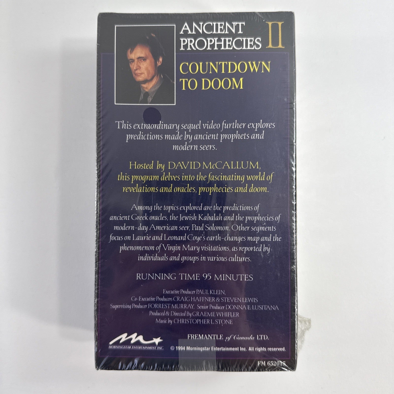 Ancient Prophecies I & II (VHS, 1994) New, Factory Sealed Set