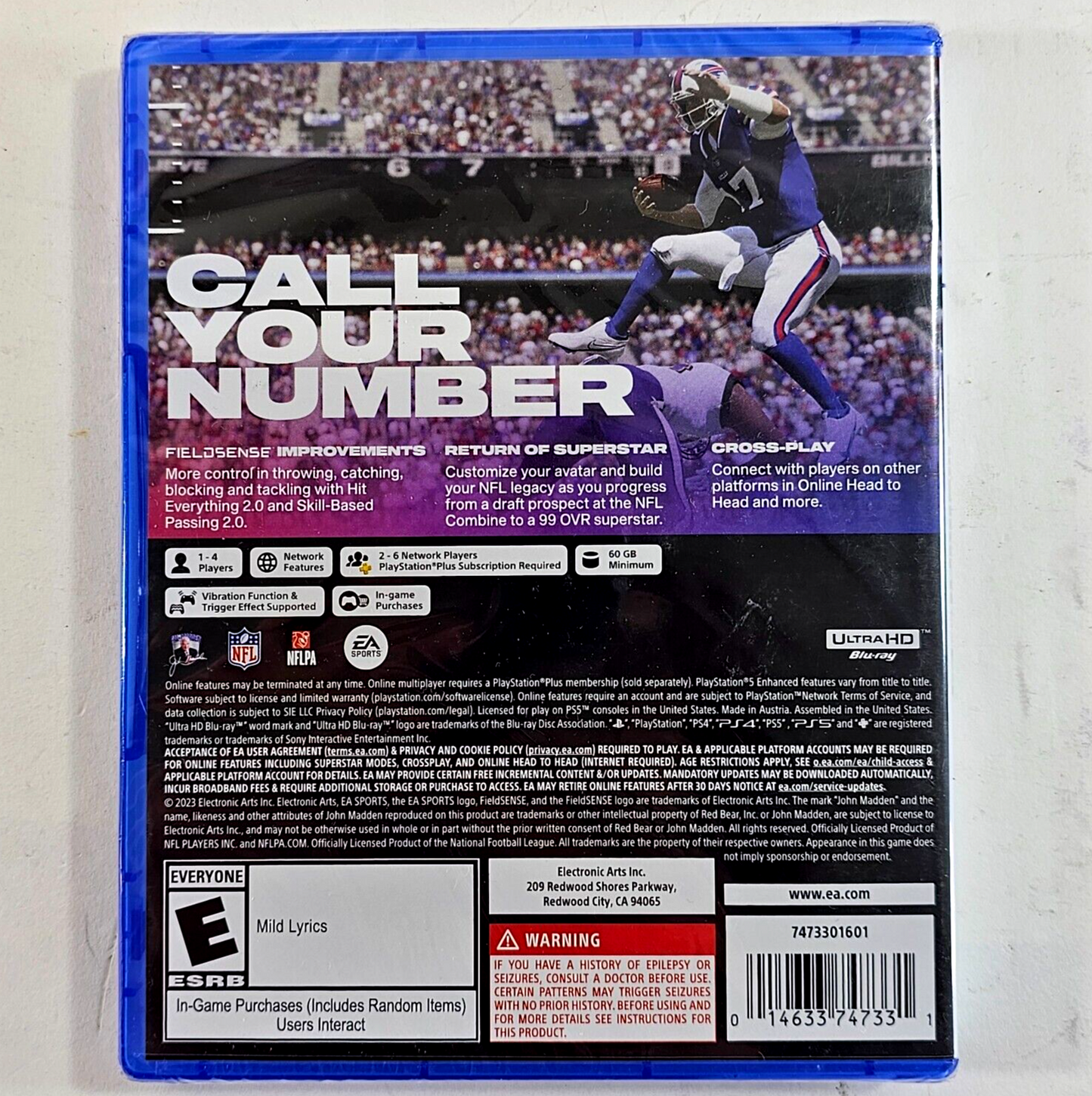 Madden NFL 24 (Sony PlayStation 5, 2023) New, Factory Sealed - Read