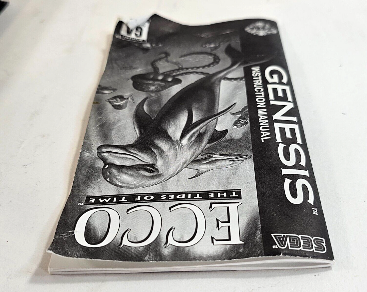 Ecco: The Tides of Time (Sega Genesis, 1994) Game Case Manual - Tested