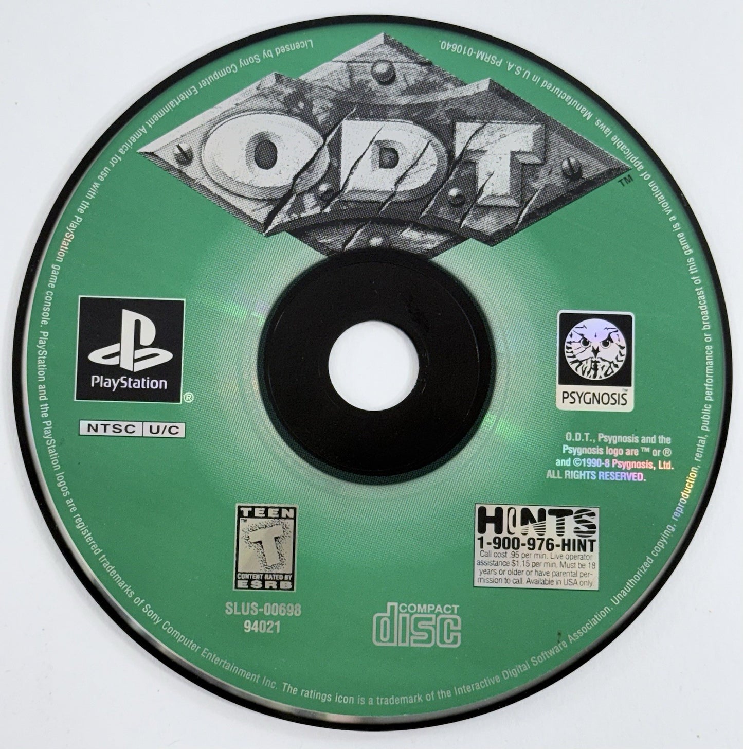 O.D.T. Escape or Die Trying (PlayStation 1, 1998) Game Disc - Tested and Working