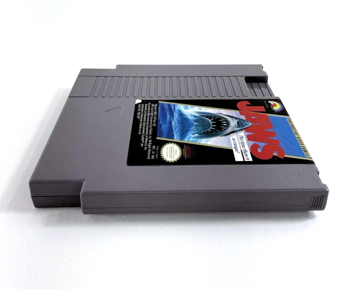 Jaws (Nintendo Entertainment System, 1987) Game Cartridge and Manual - Tested