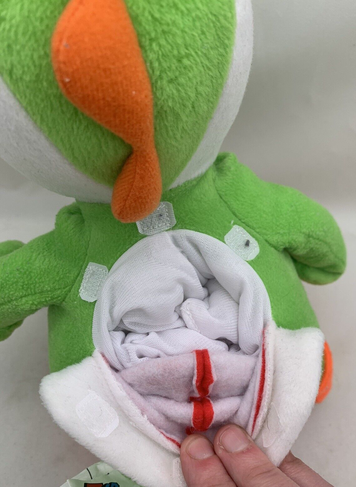 Nintendo Super Mario 15” Yoshi Plush Pillow Toy w/Secret Pocket
