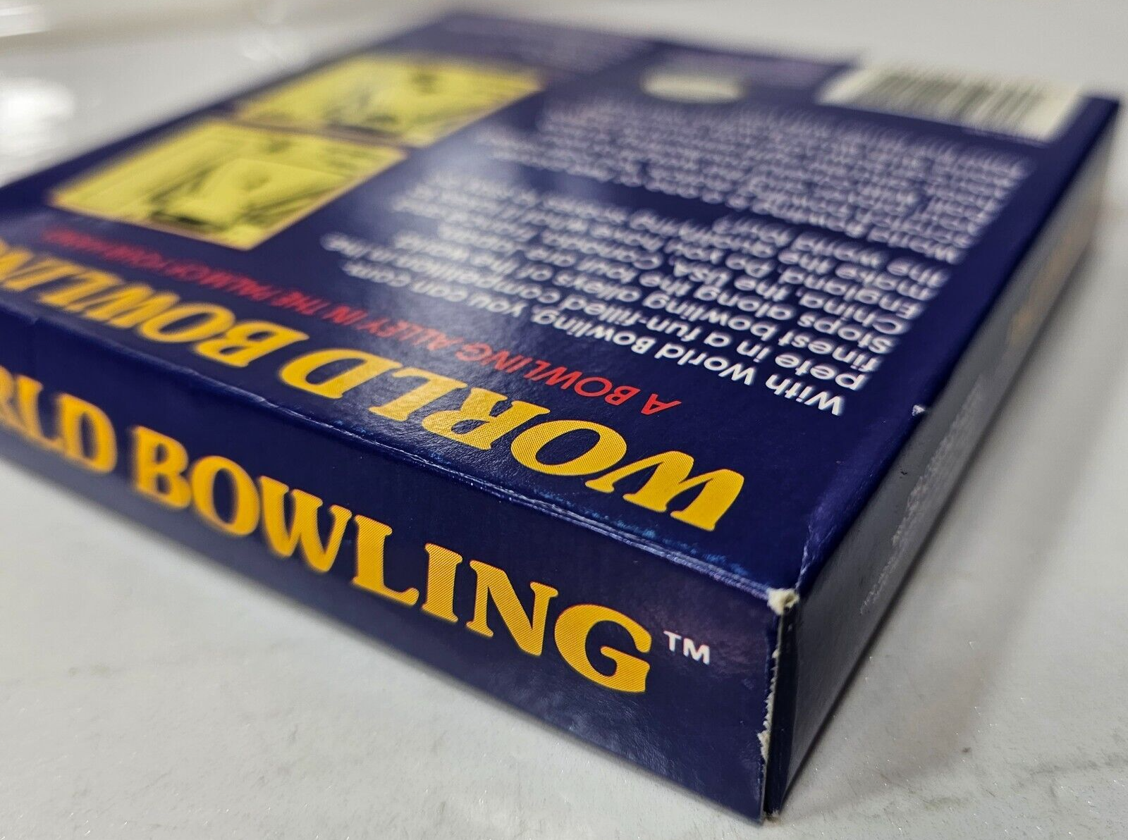 World Bowling (Nintendo Game Boy, 1990) Game Box Manual Poster Inserts - Tested