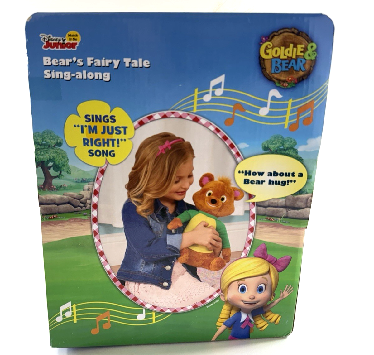 Just Play 2016 Goldie And Bear Bear’s Fairytale Sing Along Plush - New - Tested