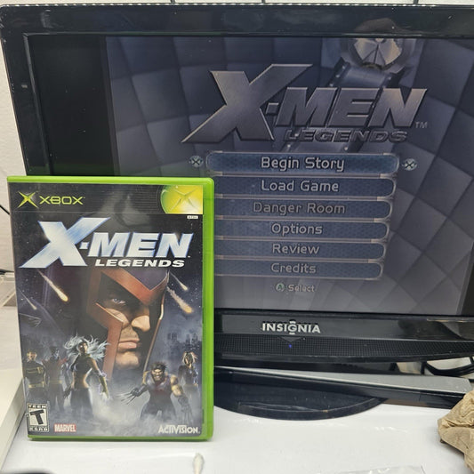 X-Men Legends (Microsoft Xbox, 2004) Game and Case - Tested and Working