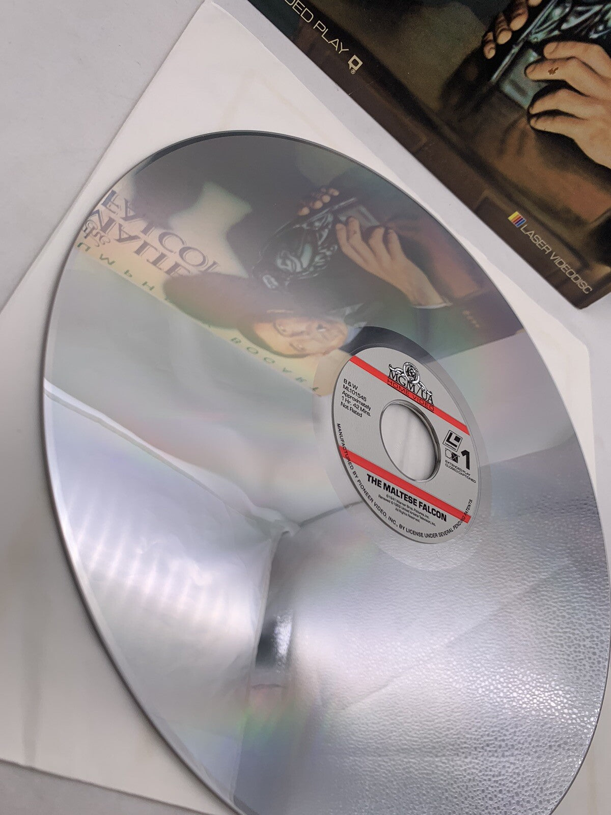 The Maltese Falcon (Laserdisc, 1989)  Black and White 1941 Film - Tested