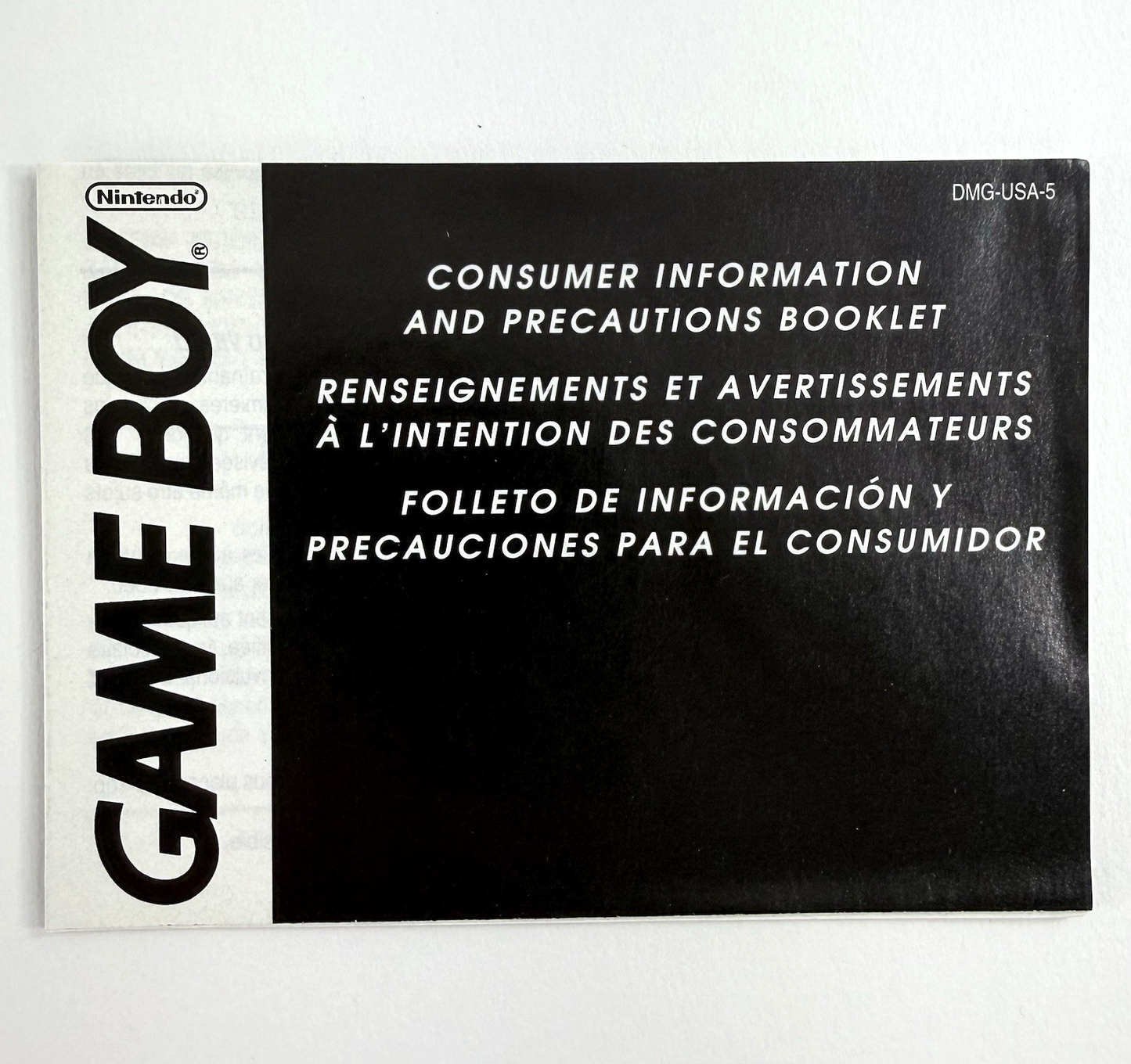 Bases Loaded (GameBoy, 1990) Game Box Manual Inserts Poster Registration -Tested
