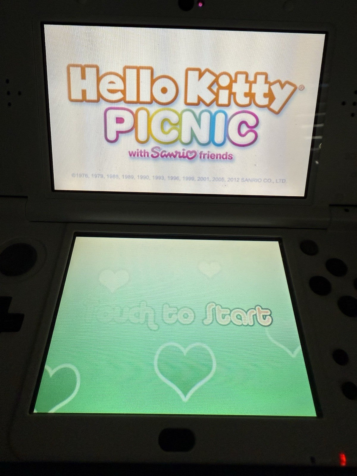 Hello Kitty Picnic w/ Sanrio Friends (Nintendo 3DS, 2012) Game Cartridge & Case