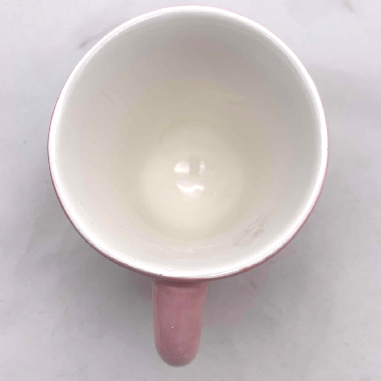 Handmade Pink Flamingo Ceramic Coffee Mug - Retro Mid-Century Style - Unmarked