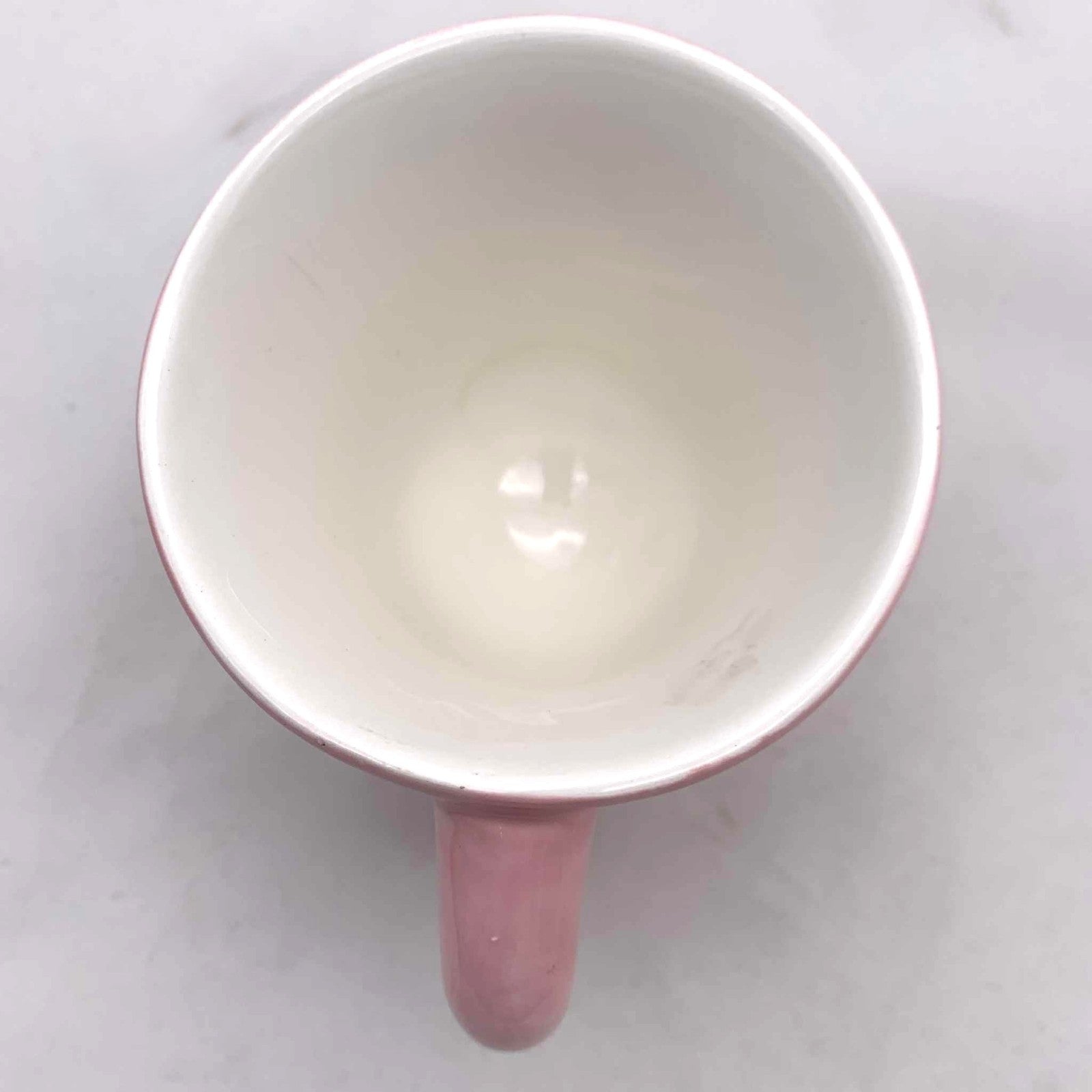 Handmade Pink Flamingo Ceramic Coffee Mug - Retro Mid-Century Style - Unmarked