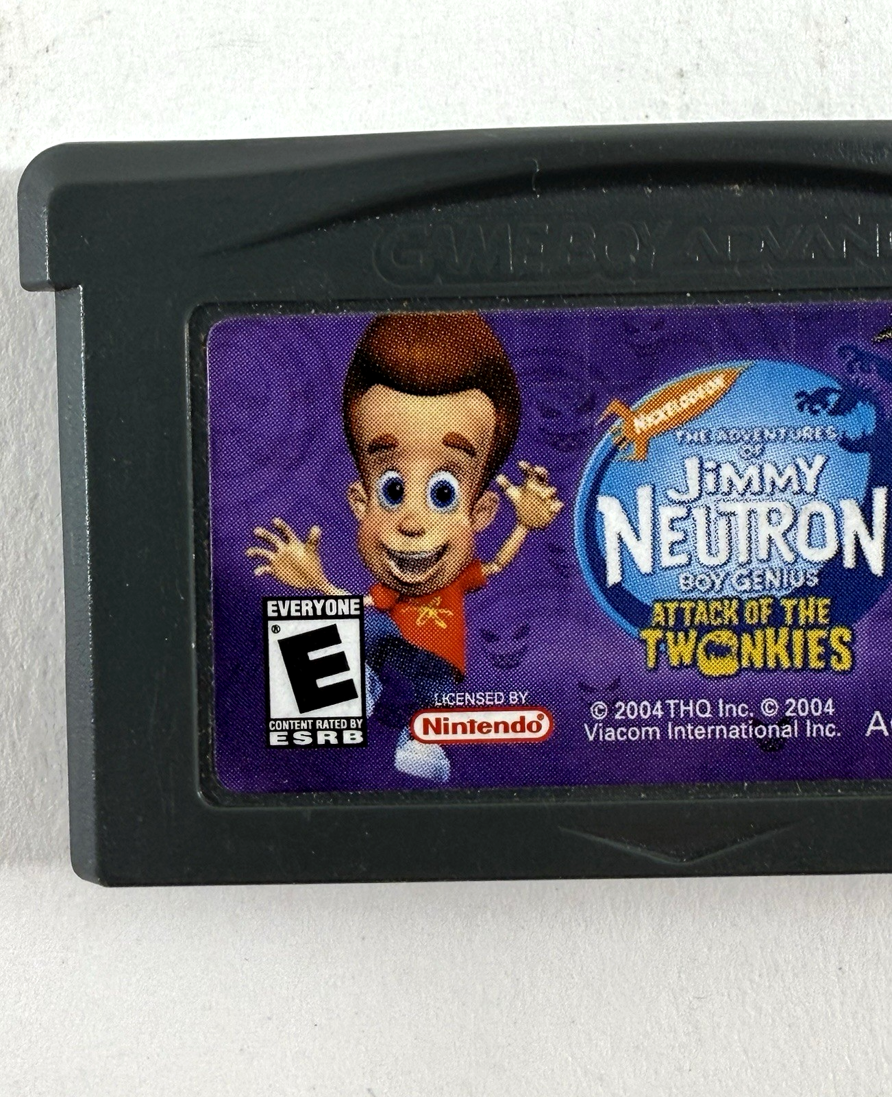 Jimmy Neutron: Attack of the Twonkies (GameBoy Advance, 2004) Game Cartridge