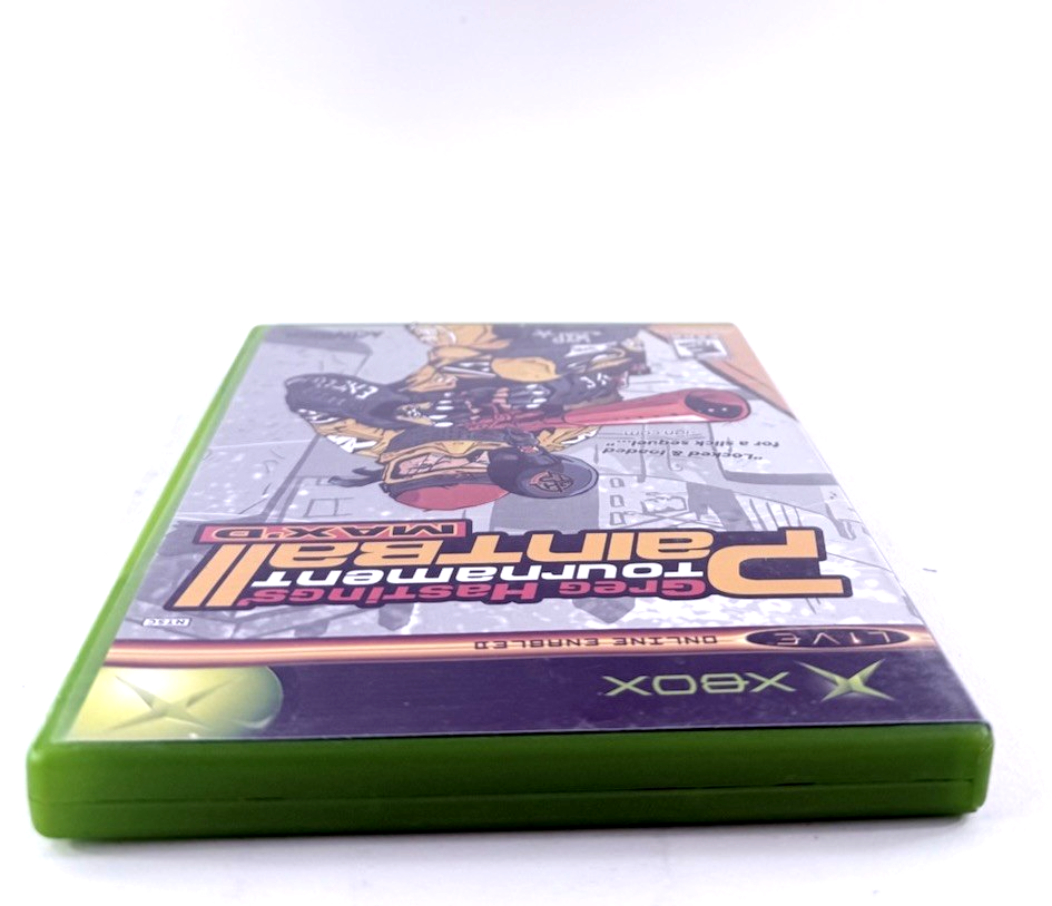 Greg Hastings' Tournament Paintball Max'd (Xbox, 2005) Game, Case, Manual, Reg.