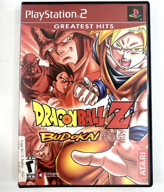Dragon Ball Z: Budokai (Sony PlayStation 2, 2002) Game, Case, Manual - Tested