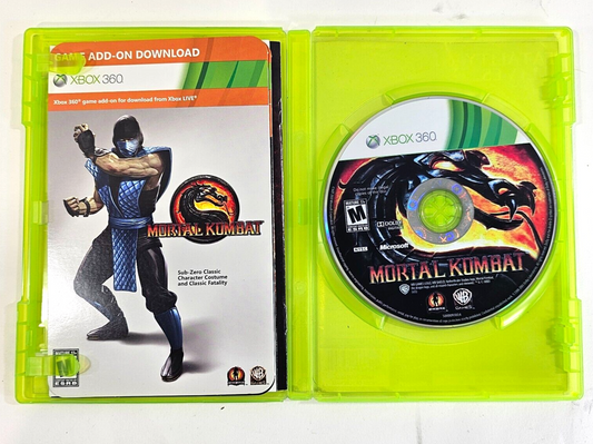 Mortal Kombat (Microsoft Xbox 360, 2010) Game Case Manual Inserts - Tested