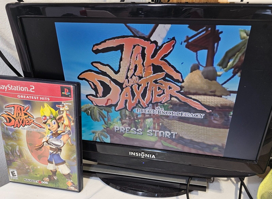Jak And Daxter: The Precursor Legacy (PlayStation 2, 2001) Game and Case