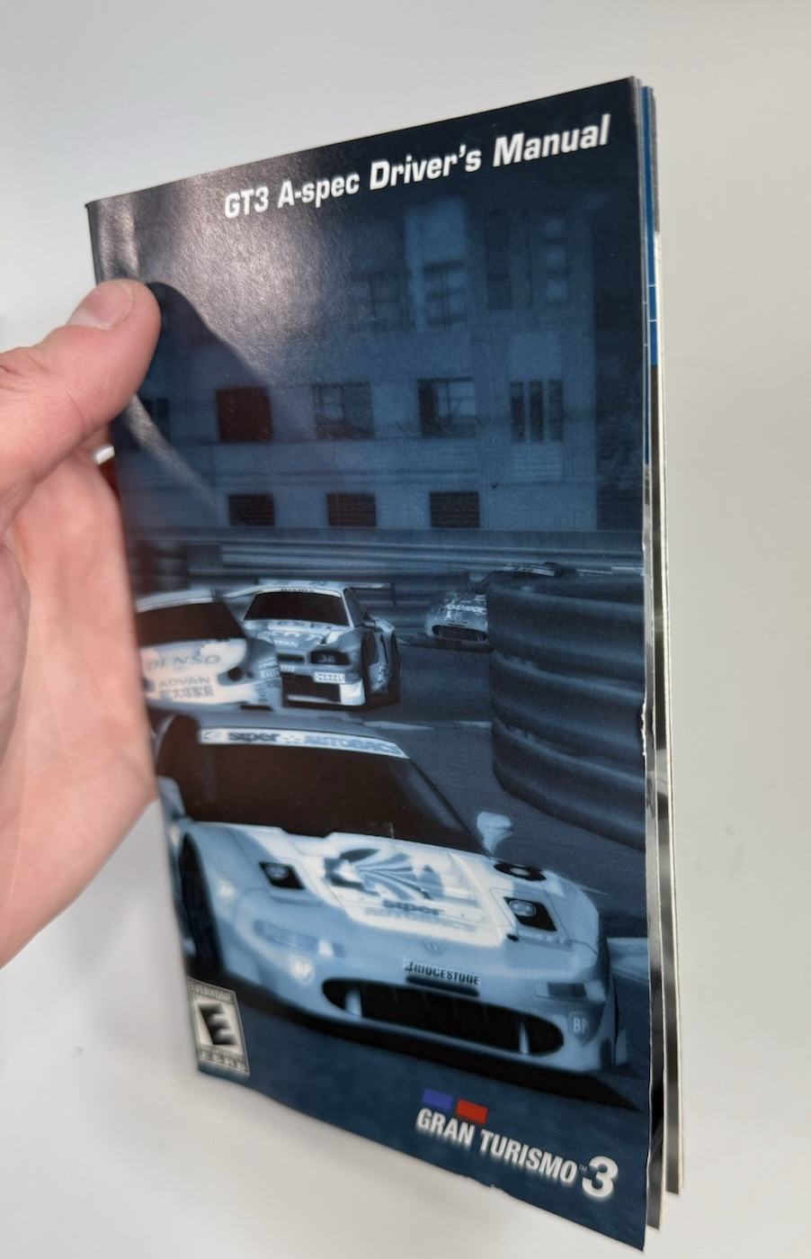 Gran Turismo 3 A-spec (PlayStation 2, 2001) Black Label Game Case Manual -Tested
