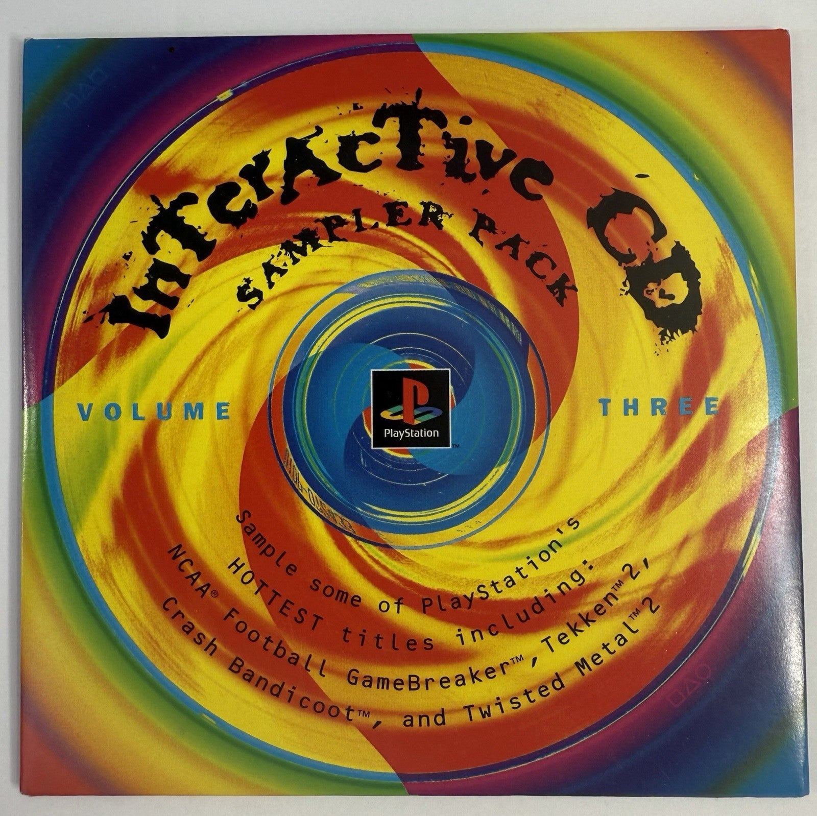 PlayStation Interactive Sampler Vol. 3 (Sony PlayStation 1, 1996) Game & Sleeve