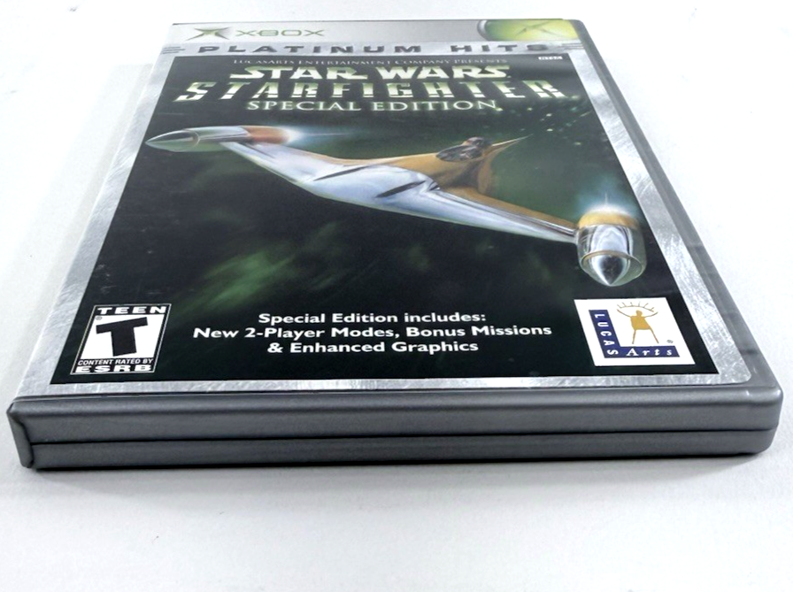 Star Wars: Starfighter Special Edition (Xbox, 2001) Game Case Manual - Tested
