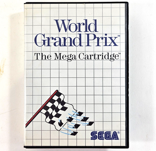World Grand Prix (Sega Master System, 1986) Game Case Manual - Tested & Working