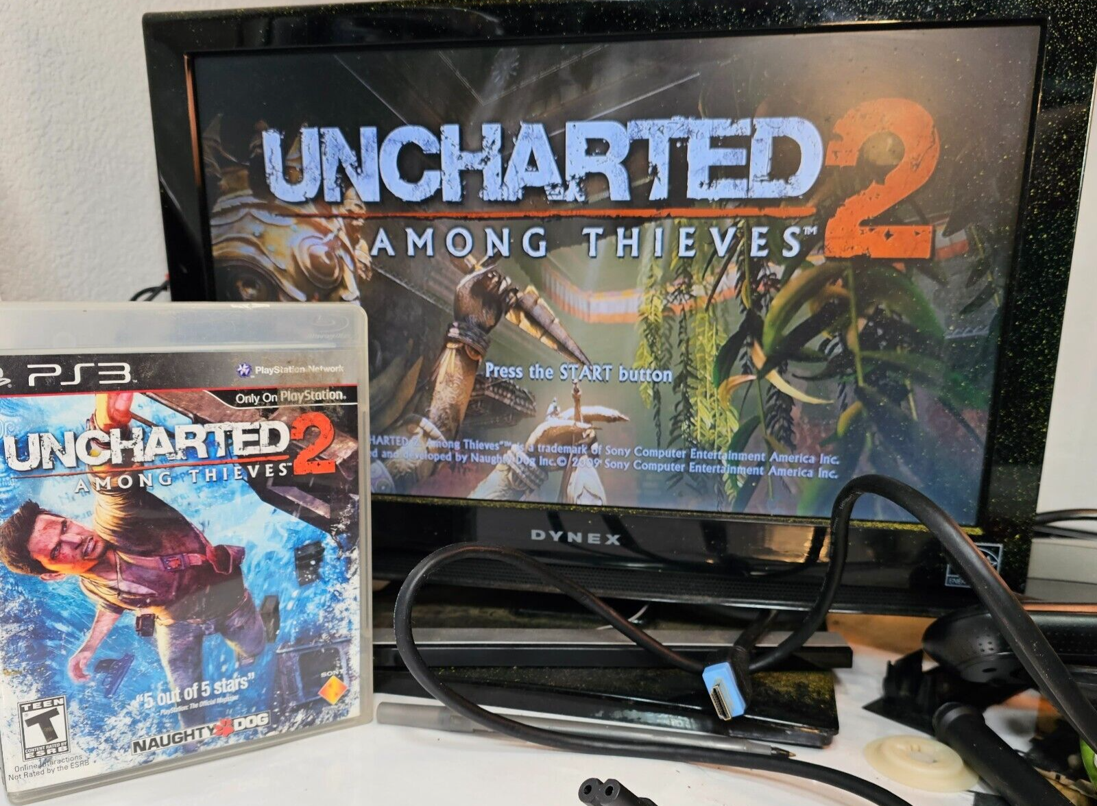 Uncharted 2: Among Thieves (PlayStation 3, 2009) Game Case Manual Registration