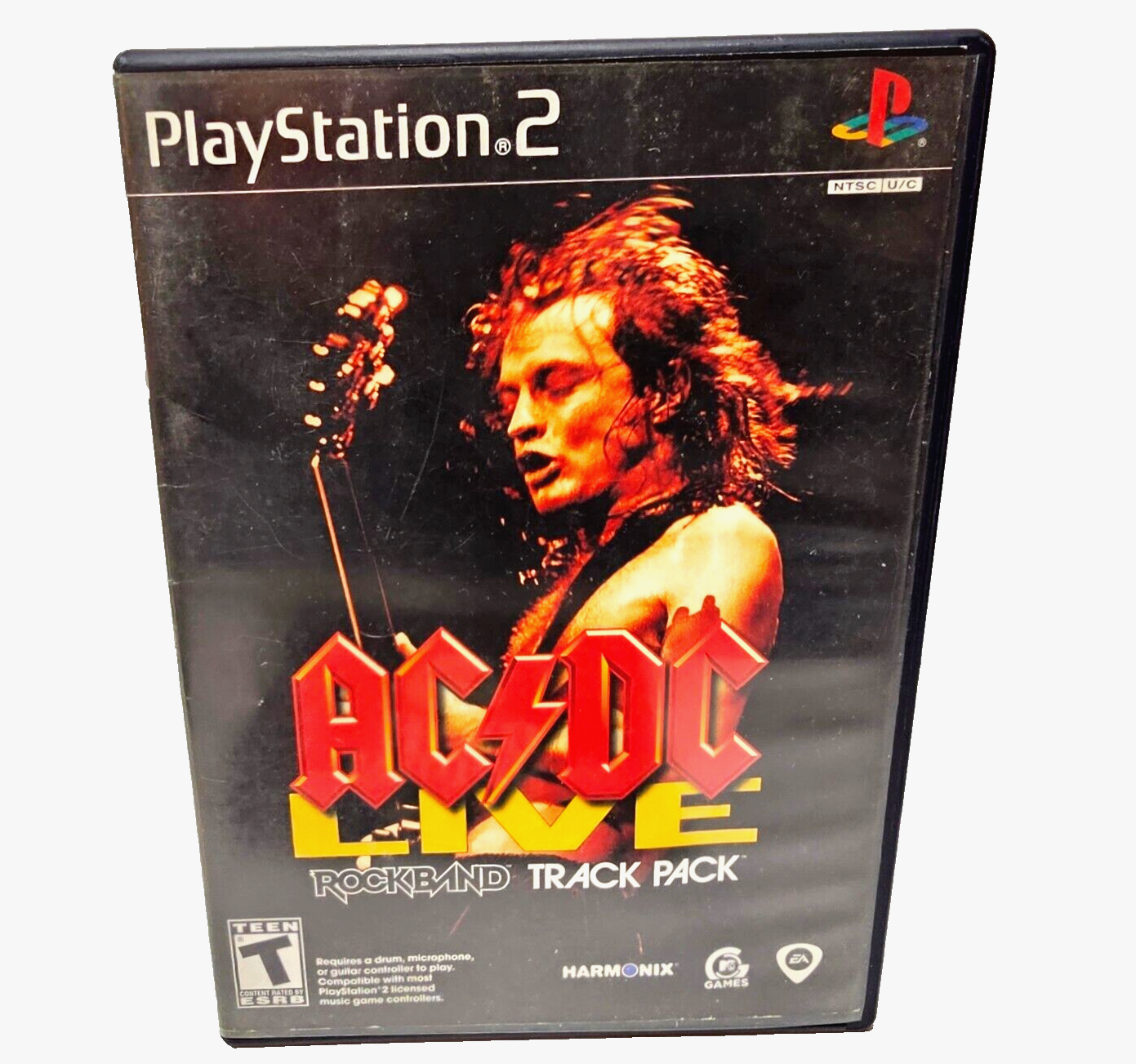 AC/DC Live Rock Band Track Pack (Playstation 2, 2008) Game Case Manual Insert