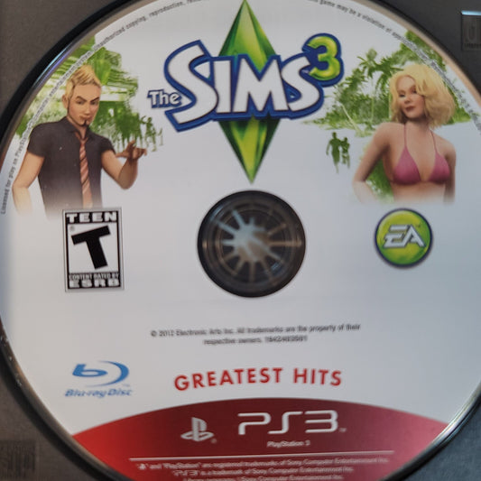 Sims 3 (Sony Playstation 3 2012) Game Disc