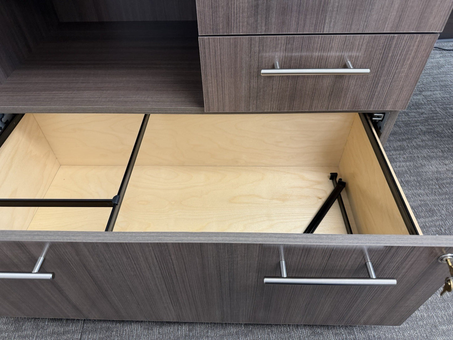 Modern 72” Executive Credenza Desk With Hutch - Local Pickup Only