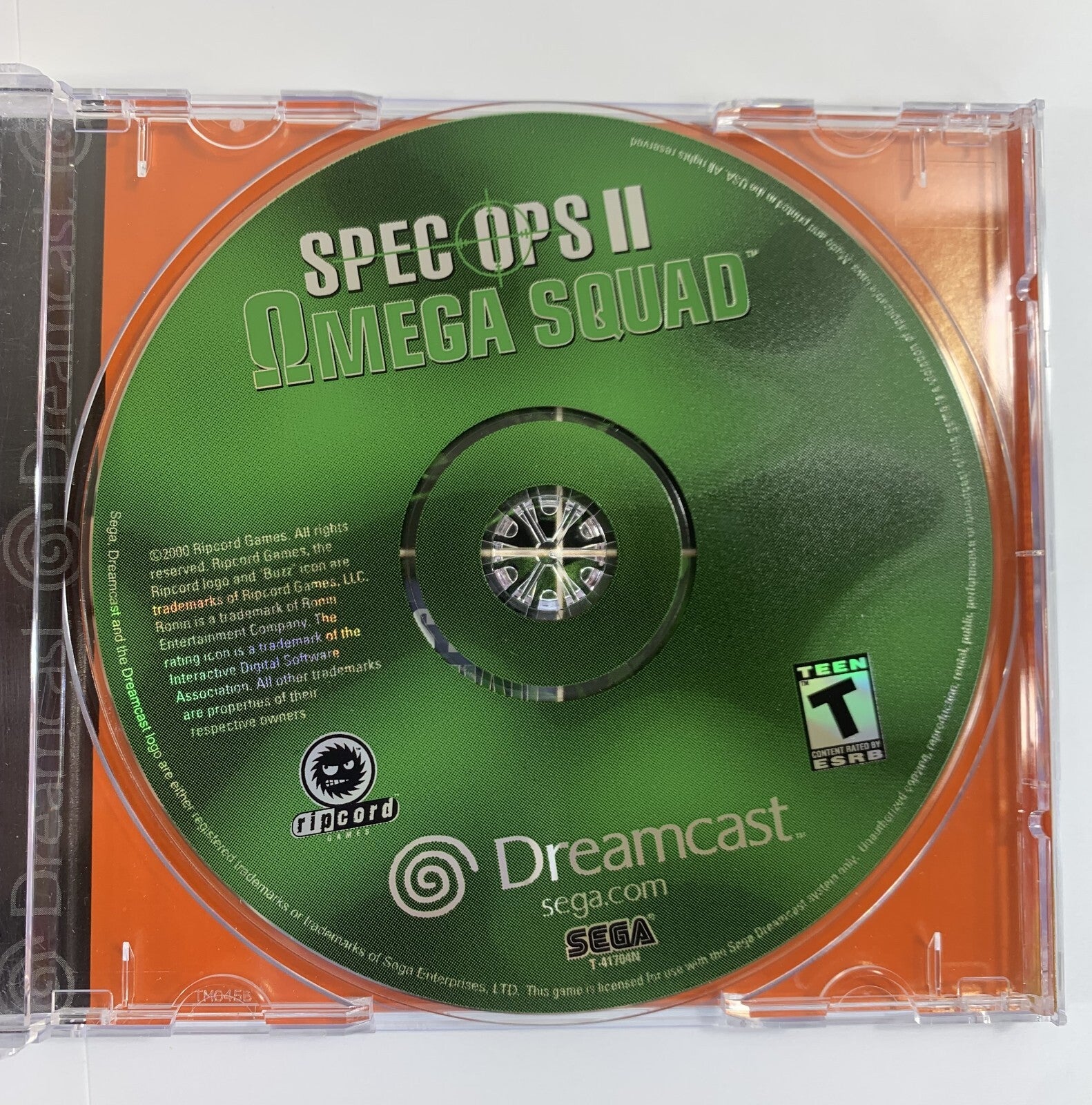 Spec Ops II: Omega Squad (Sega Dreamcast, 2000) Game Case Manual - Tested