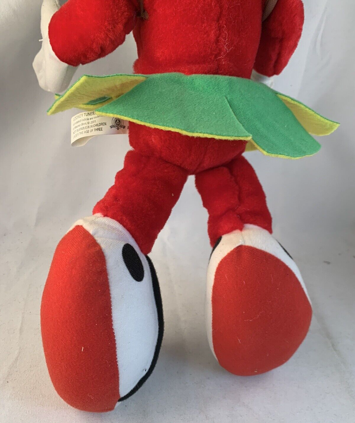 Looney Tunes 2001 Marvin The Martian with Parachute Large Six Flags Plush