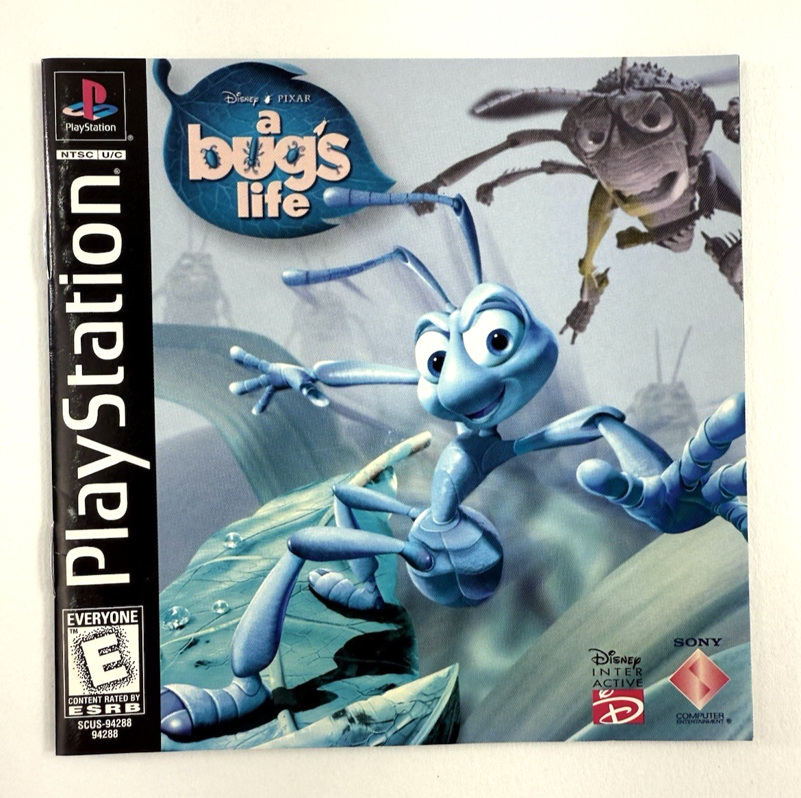 A Bug's Life (Sony PlayStation, 1998) Game Case Manual - Tested